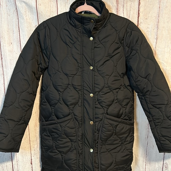 NWT J. Crew Quilted cocoon puffer with PrimaLoft size XS Tall - Picture 3 of 11